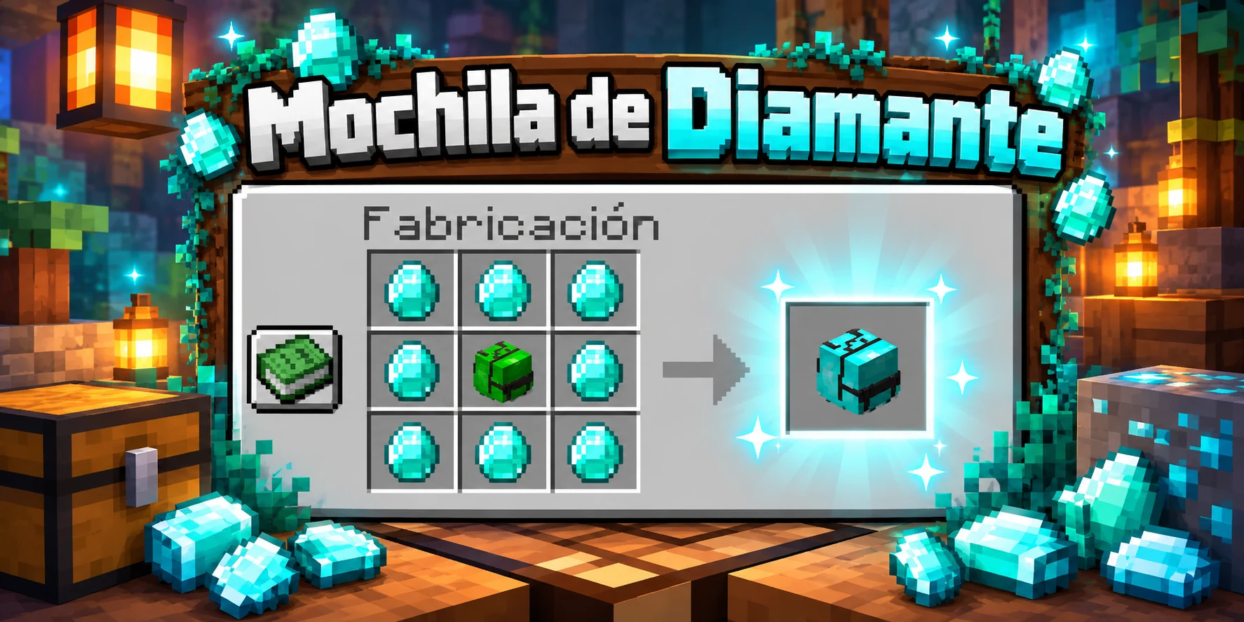 Receta de Mochila de Diamante