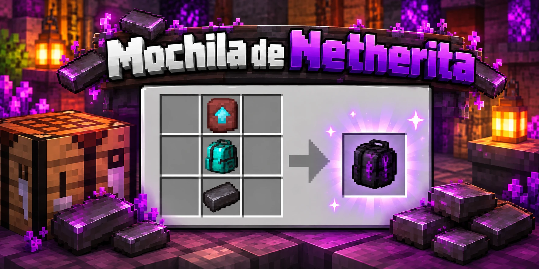Receta de Mochila de Netherita