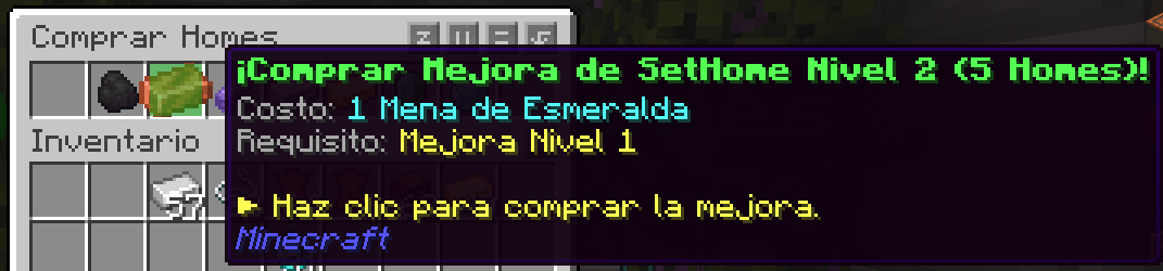 Mejora a 5 homes